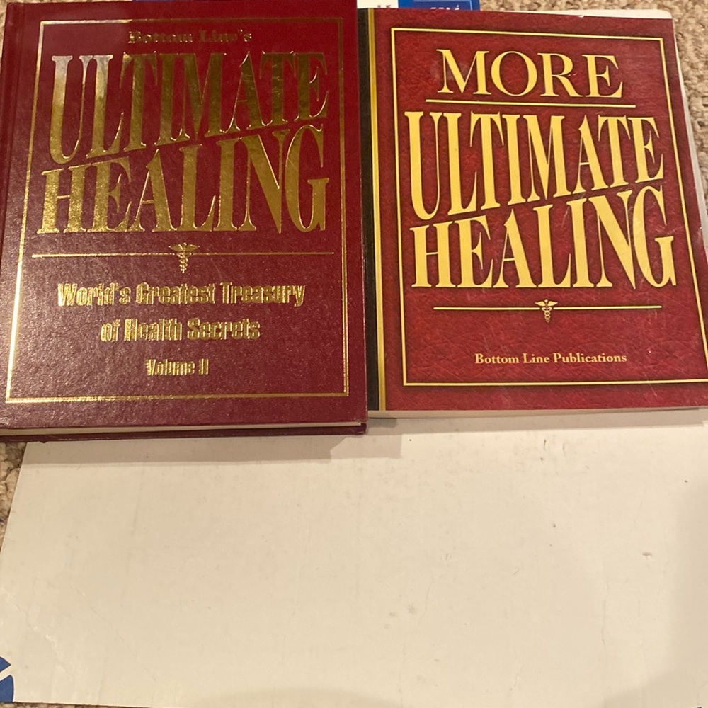 Lot of 2 Books, “Ultimate Healing”